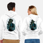 Poe And The Black Cat-unisex zip-up sweatshirt-Hafaell