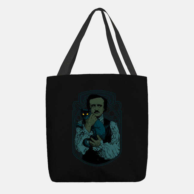 Poe And The Black Cat-none basic tote-Hafaell