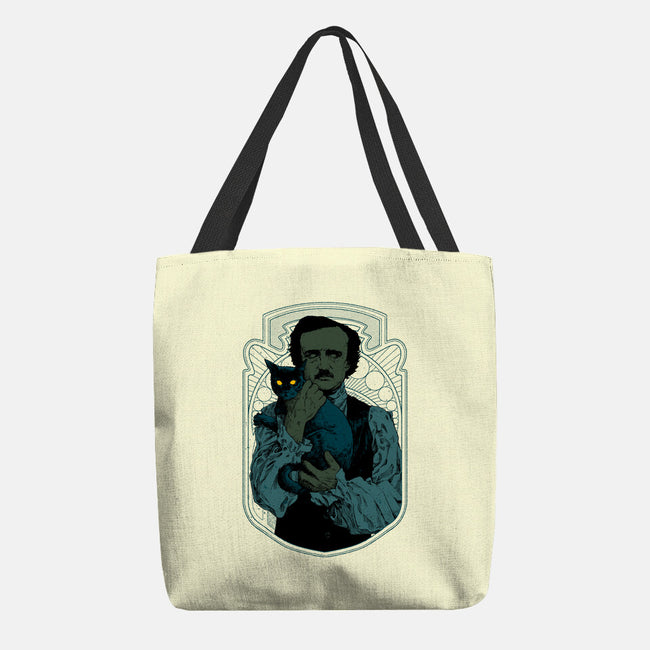 Poe And The Black Cat-none basic tote-Hafaell