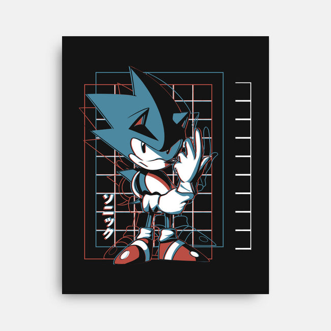 3D Hedgehog-none stretched canvas-Gazo1a