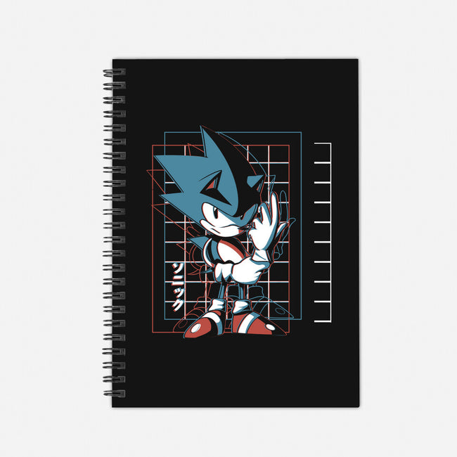 3D Hedgehog-none dot grid notebook-Gazo1a