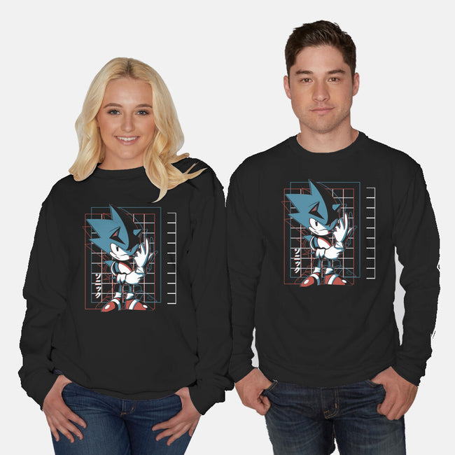 3D Hedgehog-unisex crew neck sweatshirt-Gazo1a