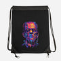 Monster Meltdown-none drawstring bag-glitchygorilla