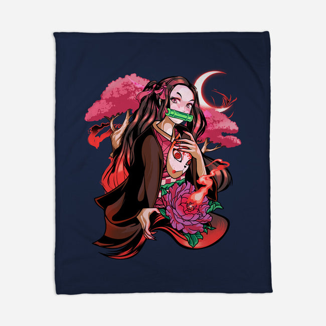 Cute Demon-none fleece blanket-heydale