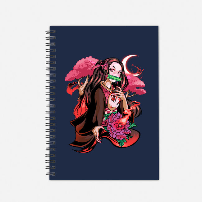 Cute Demon-none dot grid notebook-heydale