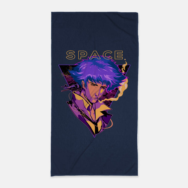Space Bebop-none beach towel-heydale