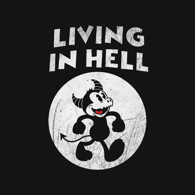 Living In Hell-womens off shoulder sweatshirt-Paul Simic