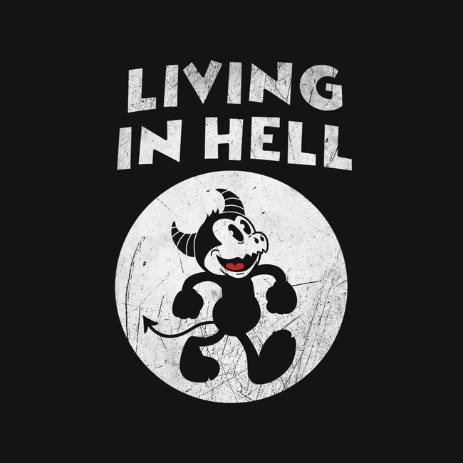 Living In Hell-womens fitted tee-Paul Simic