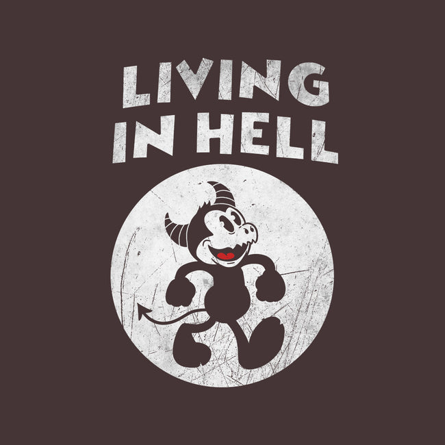Living In Hell-none removable cover w insert throw pillow-Paul Simic