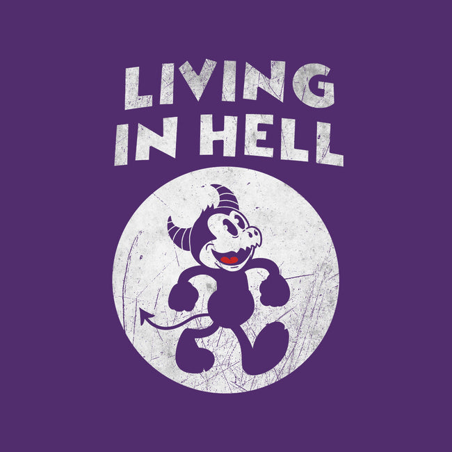 Living In Hell-womens off shoulder sweatshirt-Paul Simic