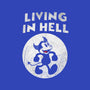 Living In Hell-womens fitted tee-Paul Simic