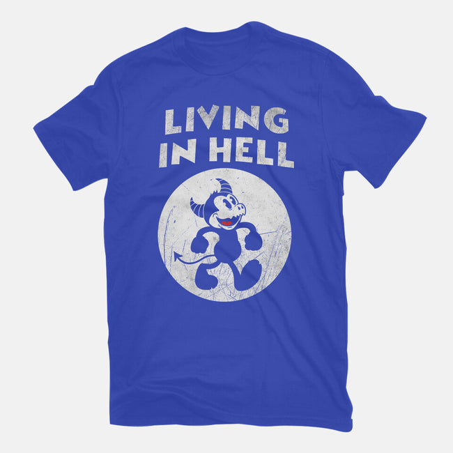 Living In Hell-mens basic tee-Paul Simic