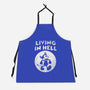 Living In Hell-unisex kitchen apron-Paul Simic