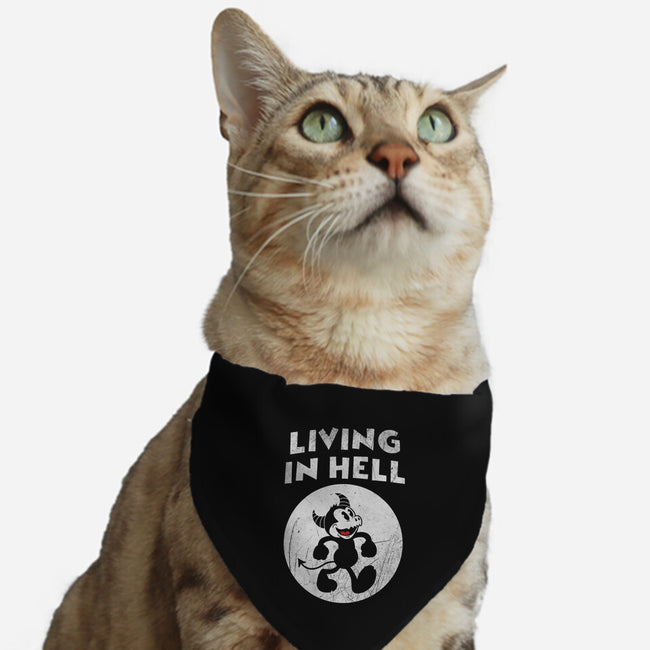 Living In Hell-cat adjustable pet collar-Paul Simic
