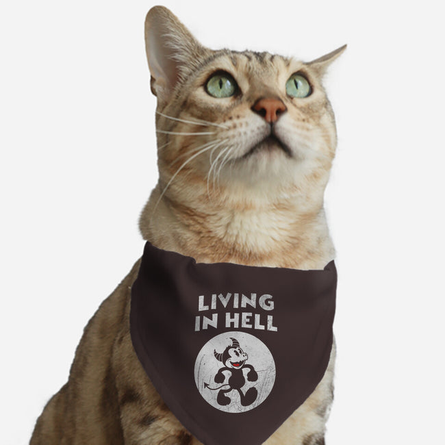 Living In Hell-cat adjustable pet collar-Paul Simic
