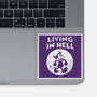 Living In Hell-none glossy sticker-Paul Simic