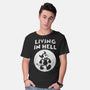 Living In Hell-mens basic tee-Paul Simic
