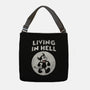 Living In Hell-none adjustable tote-Paul Simic