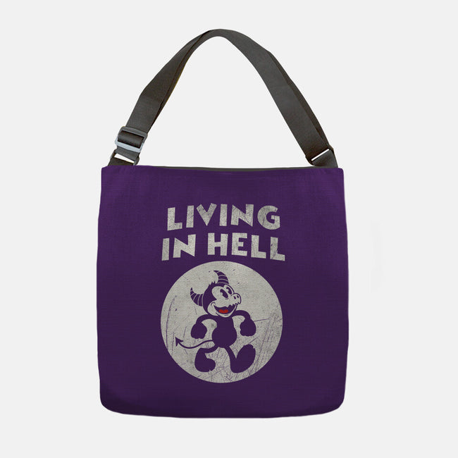 Living In Hell-none adjustable tote-Paul Simic