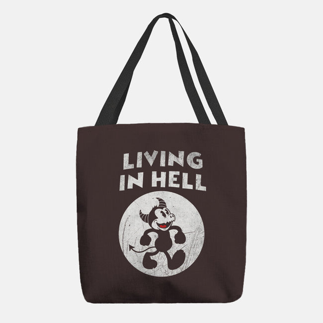 Living In Hell-none basic tote-Paul Simic