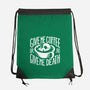 Give Me Coffee-none drawstring bag-Azafran