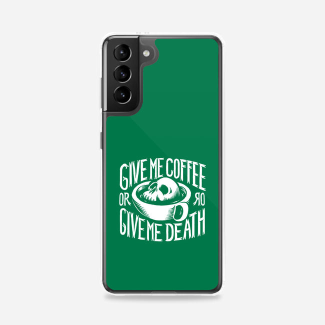 Give Me Coffee-samsung snap phone case-Azafran