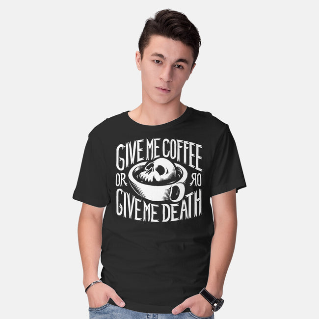 Give Me Coffee-mens basic tee-Azafran