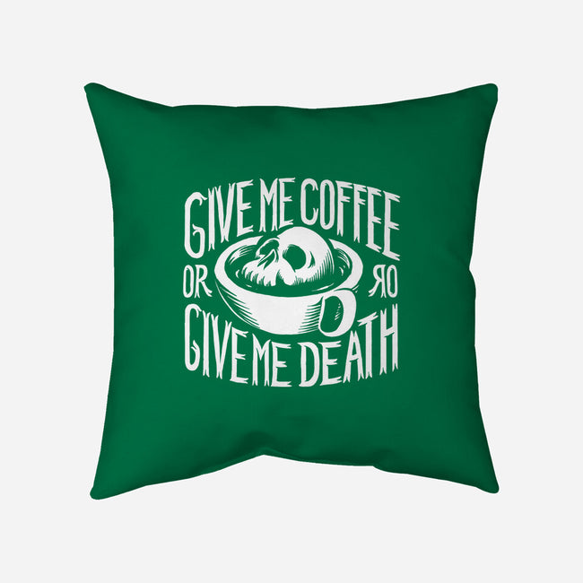 Give Me Coffee-none non-removable cover w insert throw pillow-Azafran