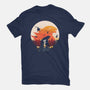King Kaiju Sunset-mens heavyweight tee-dandingeroz