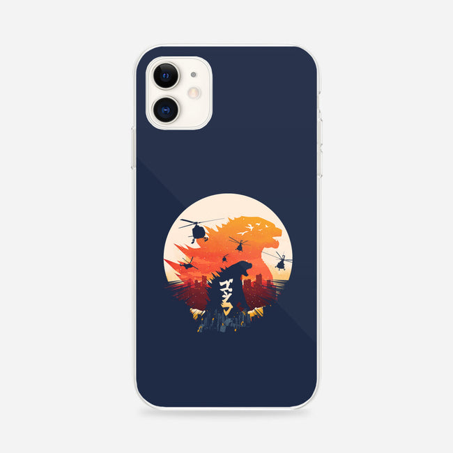 King Kaiju Sunset-iphone snap phone case-dandingeroz