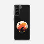 King Kaiju Sunset-samsung snap phone case-dandingeroz