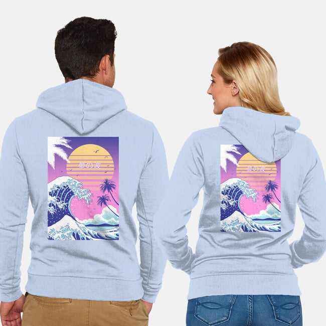 Dream Wave-unisex zip-up sweatshirt-vp021