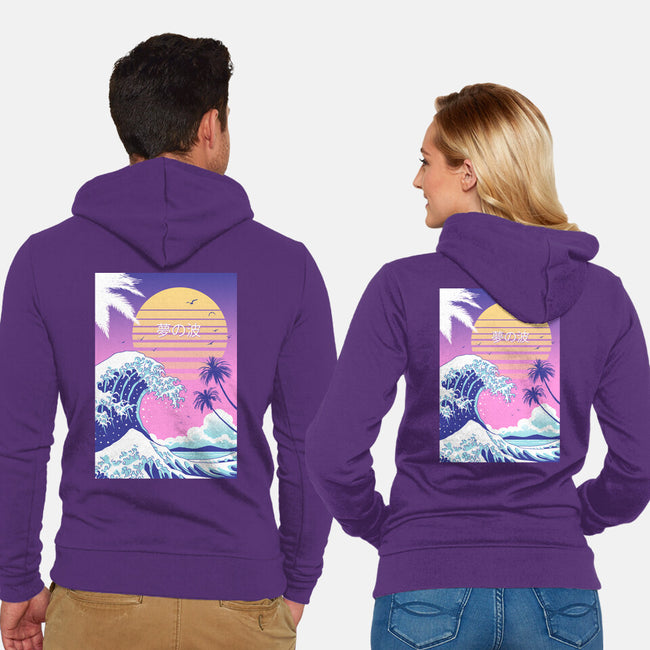 Dream Wave-unisex zip-up sweatshirt-vp021