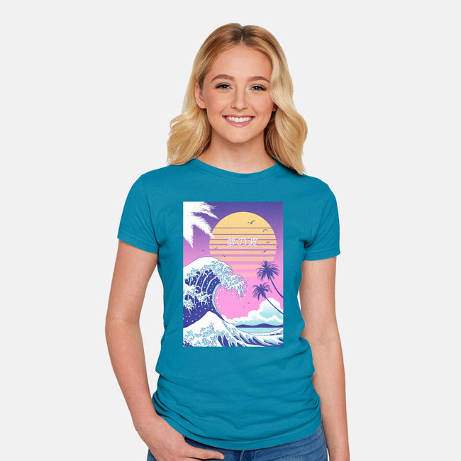 Dream Wave-womens fitted tee-vp021