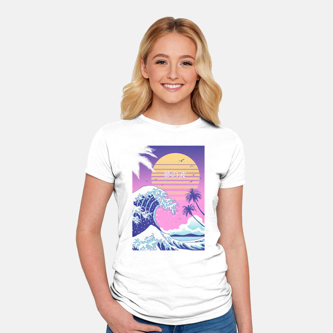 Dream Wave-womens fitted tee-vp021