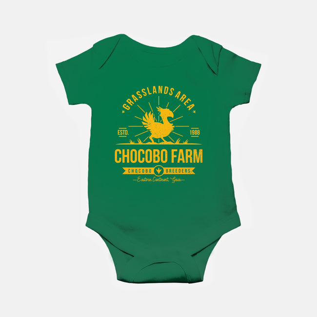 Chocobo Farm-baby basic onesie-Alundrart