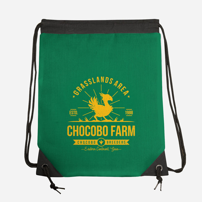 Chocobo Farm-none drawstring bag-Alundrart