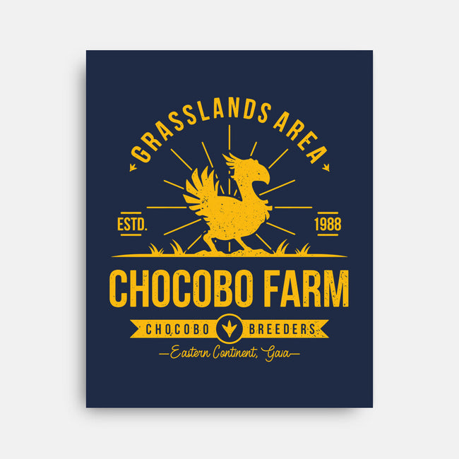 Chocobo Farm-none stretched canvas-Alundrart