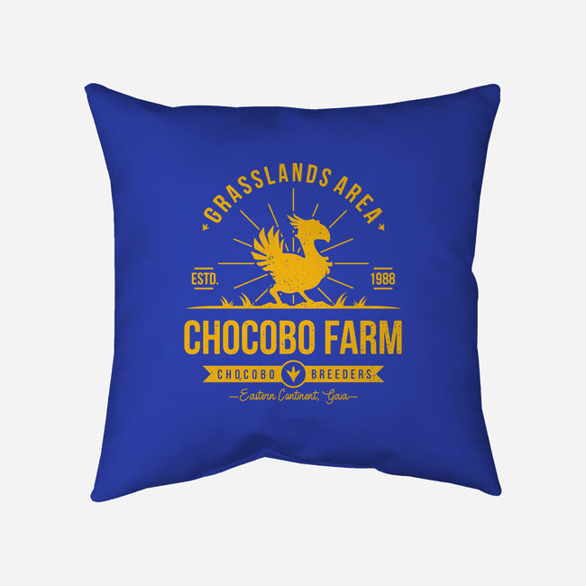 Chocobo Farm-none removable cover w insert throw pillow-Alundrart