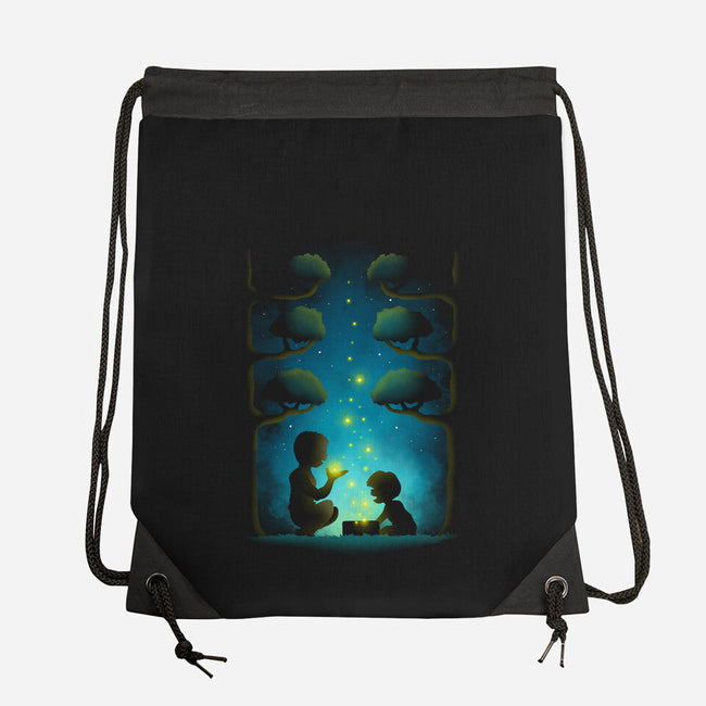 Lightning Bugs-none drawstring bag-Vallina84