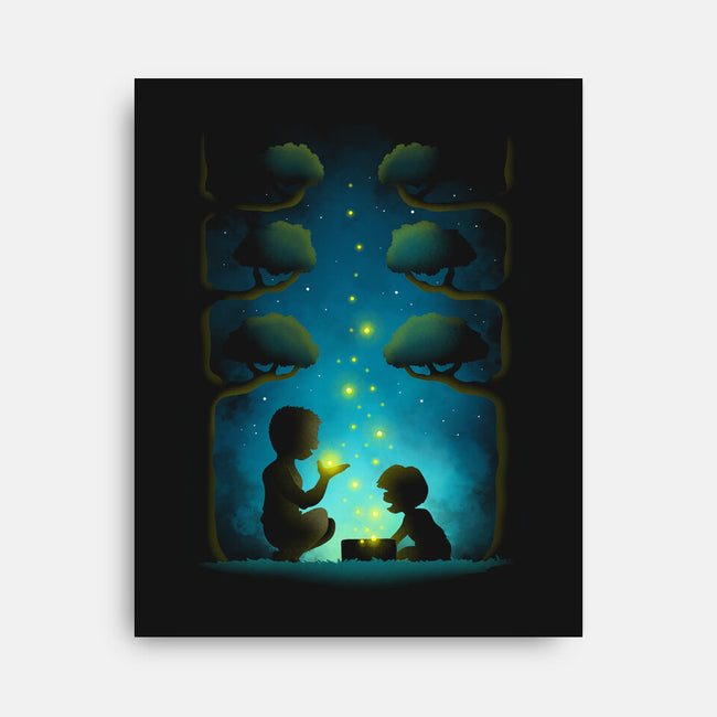 Lightning Bugs-none stretched canvas-Vallina84