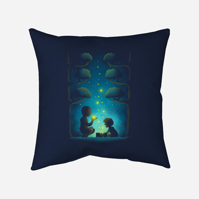 Lightning Bugs-none removable cover w insert throw pillow-Vallina84