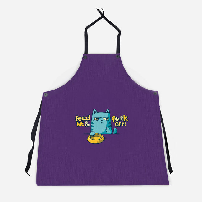 Hungry Cats-unisex kitchen apron-teesgeex