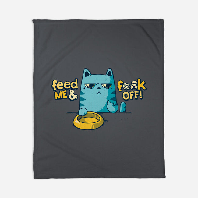 Hungry Cats-none fleece blanket-teesgeex