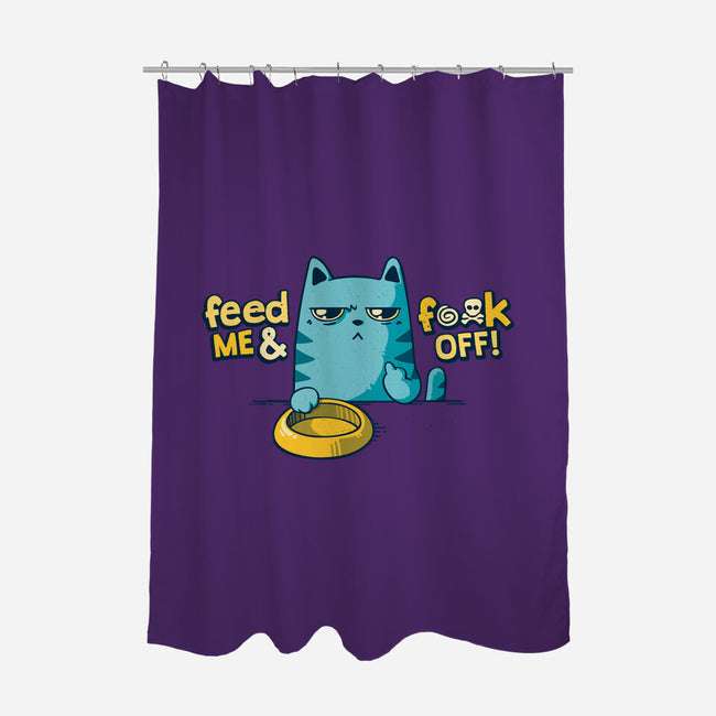 Hungry Cats-none polyester shower curtain-teesgeex