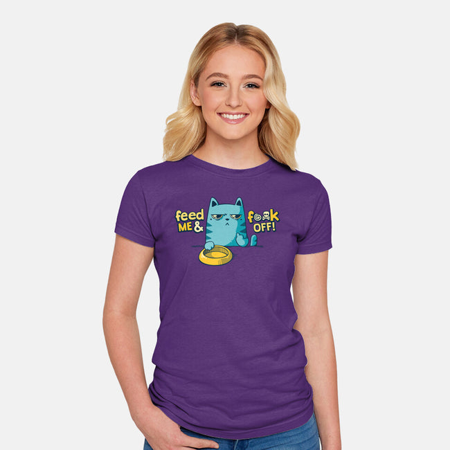 Hungry Cats-womens fitted tee-teesgeex