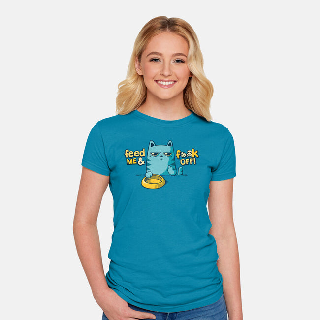 Hungry Cats-womens fitted tee-teesgeex