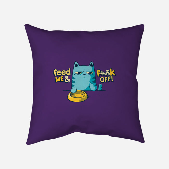 Hungry Cats-none removable cover throw pillow-teesgeex