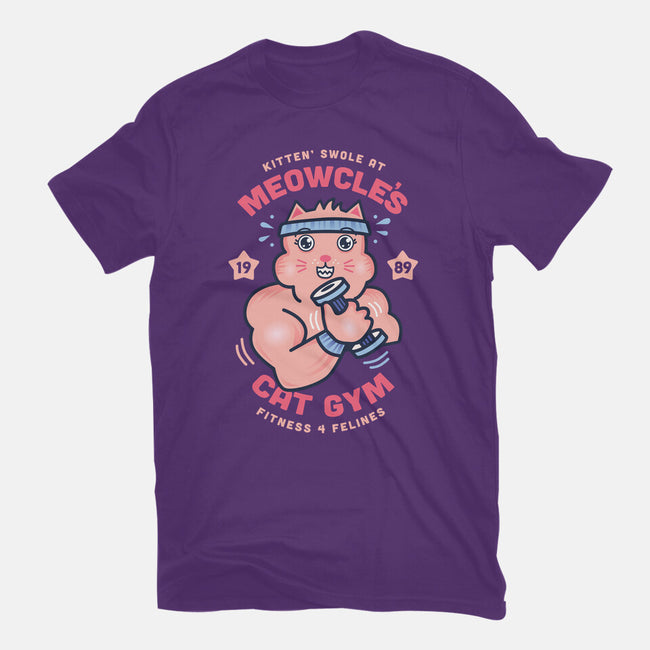Meowcle's Cat Gym-womens basic tee-hbdesign