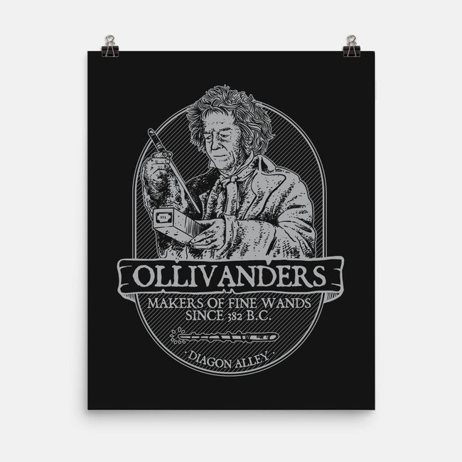 Ollivanders Fine Wands-none matte poster-Azafran